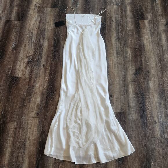 Retrofete Marcia Dress in White Size Medium Sleeveless Maxi Slip NWT - Picture 7 of 15